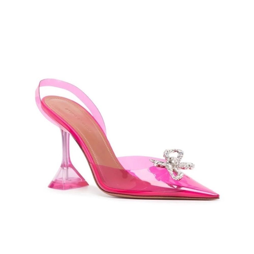 Amina Muaddi Rosie 110mm Crystal Embellished Pump
